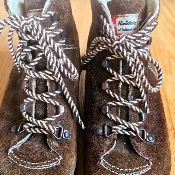 Raichle Switzerland Womens Hiking Boots Brown Suede Lace Up 6.5 - Picture 6 of 10